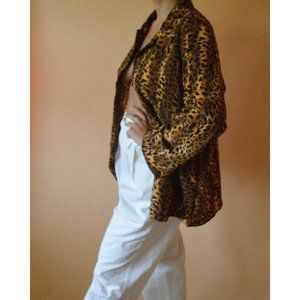 Vintage Animal Print Blouse